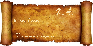 Kuhn Áron névjegykártya